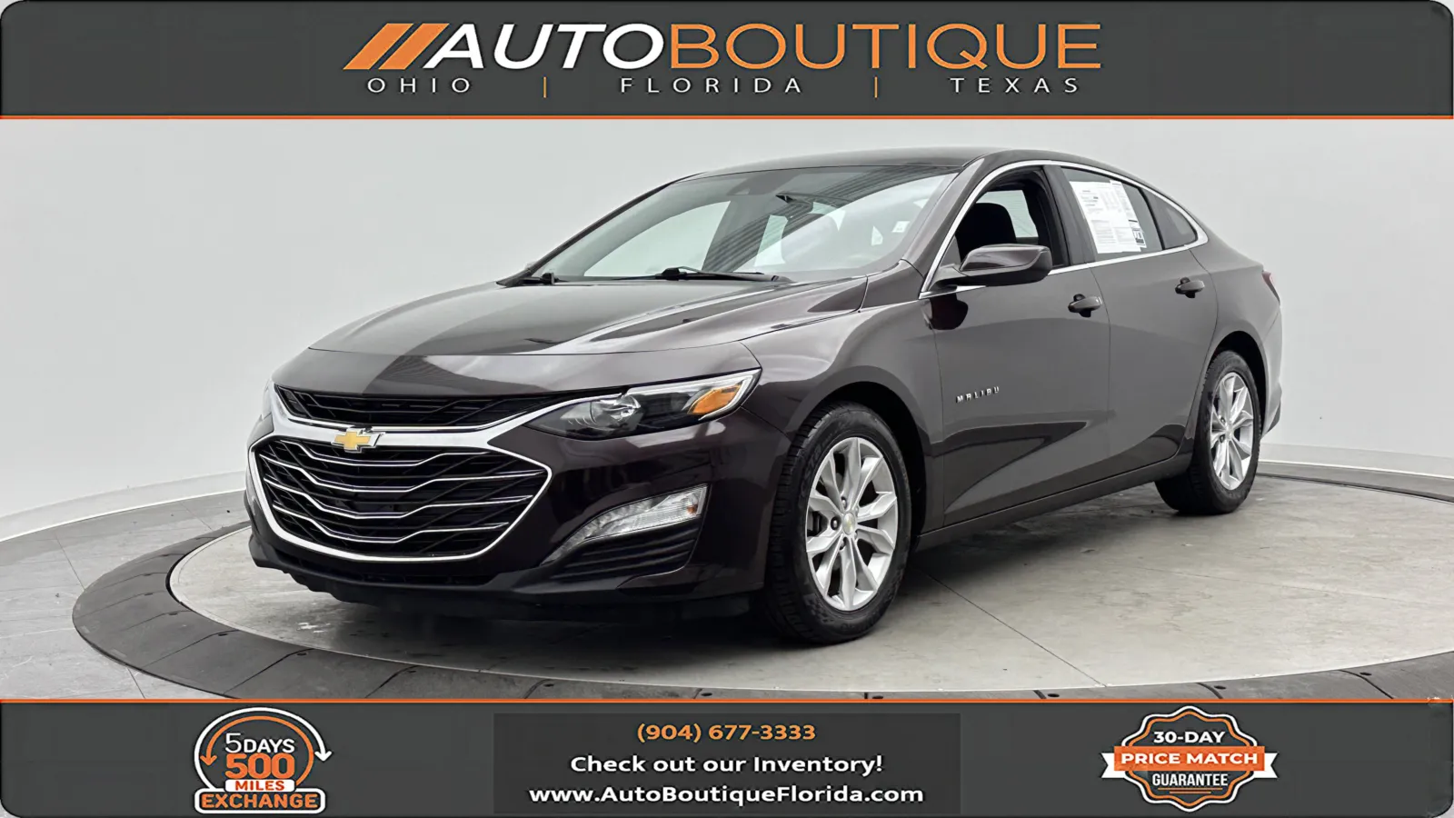Black 2020 Chevrolet Malibu LT for sale in Jacksonville, FL