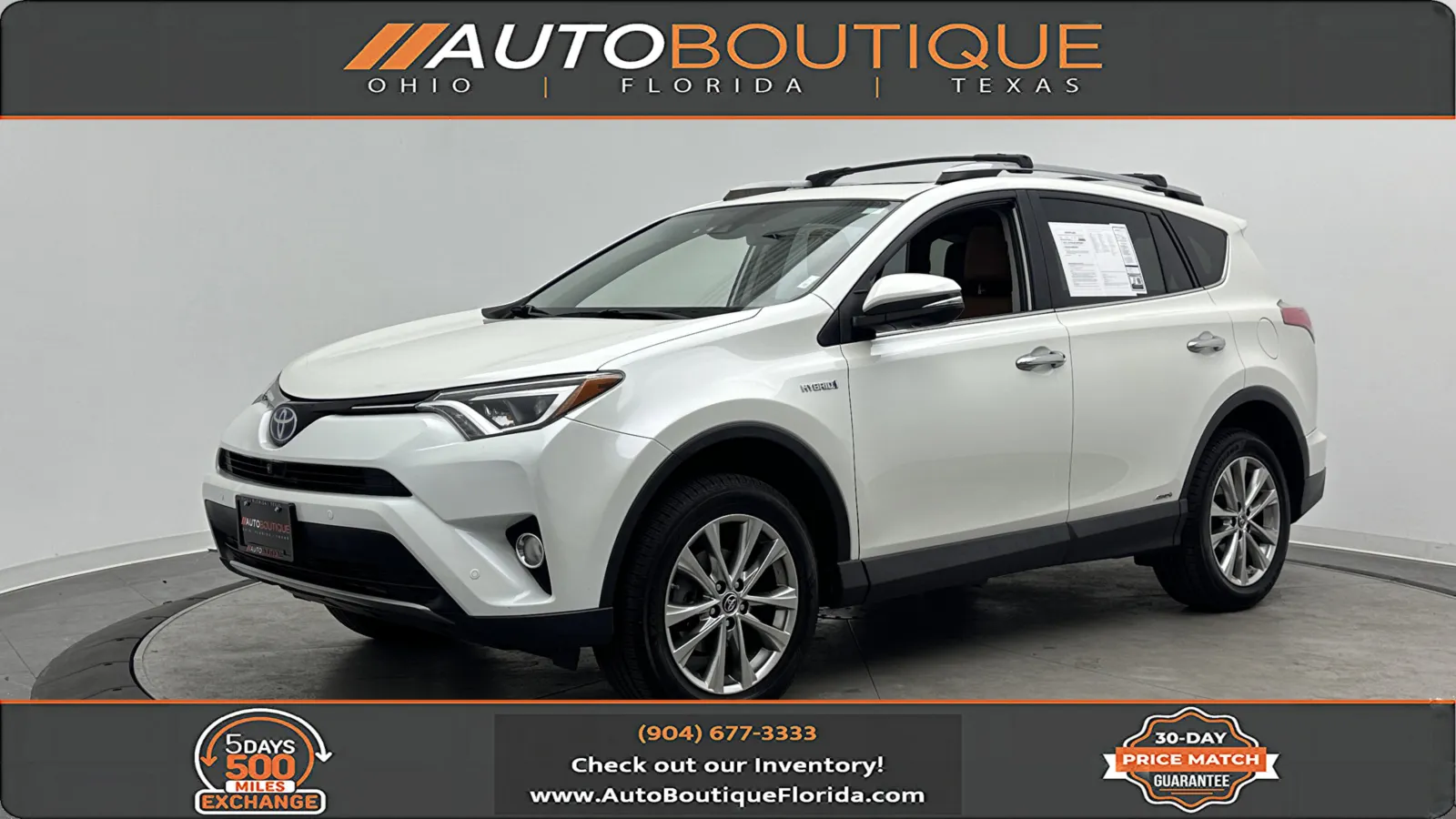 2018 Toyota RAV4 Hybrid Limited for sale in Jacksonville, FL