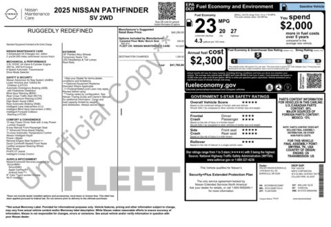 Photos of 2025 Nissan Pathfinder SV for sale in Jacksonville, FL at Auto Boutique Florida