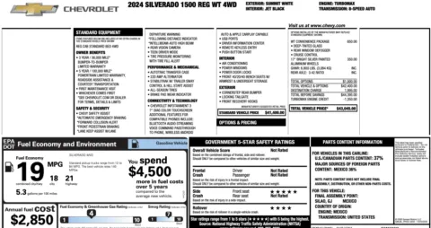 More photos of 2024 Chevrolet Silverado 1500 Work Truck at Auto Boutique Florida, FL