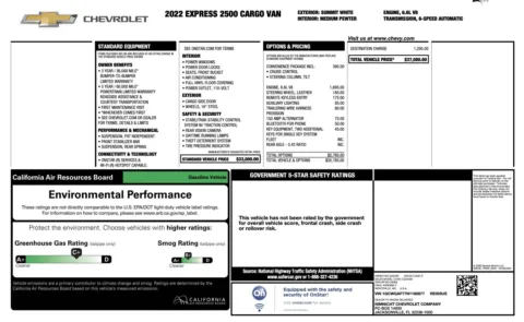 More photos of 2022 Chevrolet Express Cargo Van 2500 at Auto Boutique Florida, FL