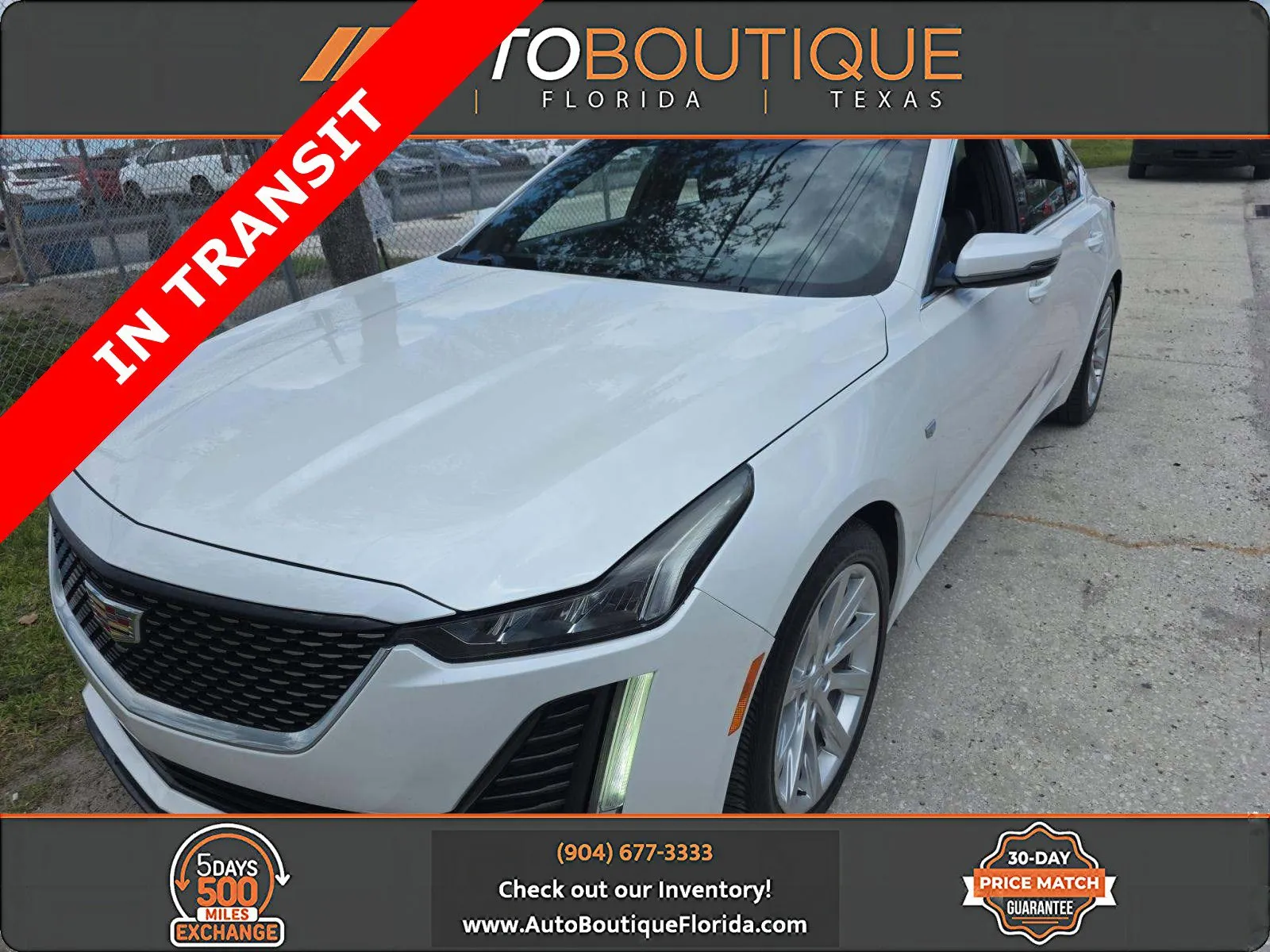 White 2020 Cadillac CT5 Luxury for sale in Jacksonville, FL