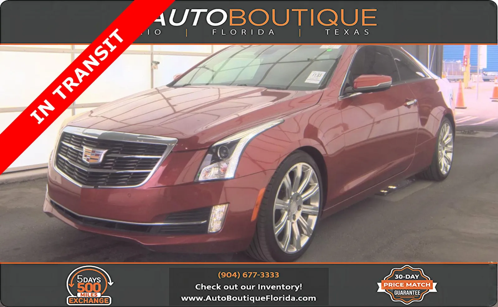Red 2015 Cadillac ATS Coupe Performance RWD for sale in Jacksonville, FL