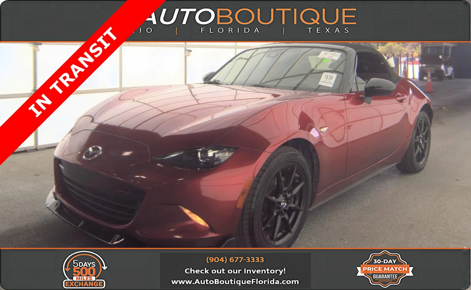 Red 2019 Mazda MX-5 Miata Sport for sale in Jacksonville, FL