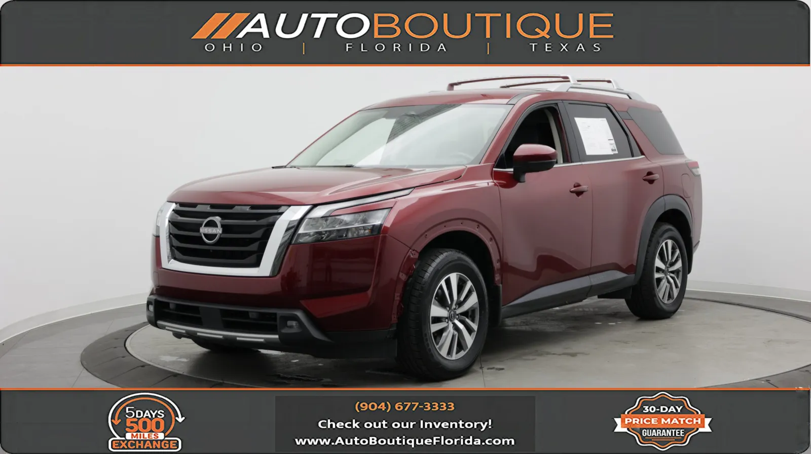 Red 2022 Nissan Pathfinder SL for sale in Jacksonville, FL