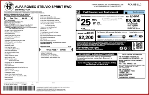 More photos of 2023 Alfa Romeo Stelvio Sprint at Auto Boutique Florida, FL