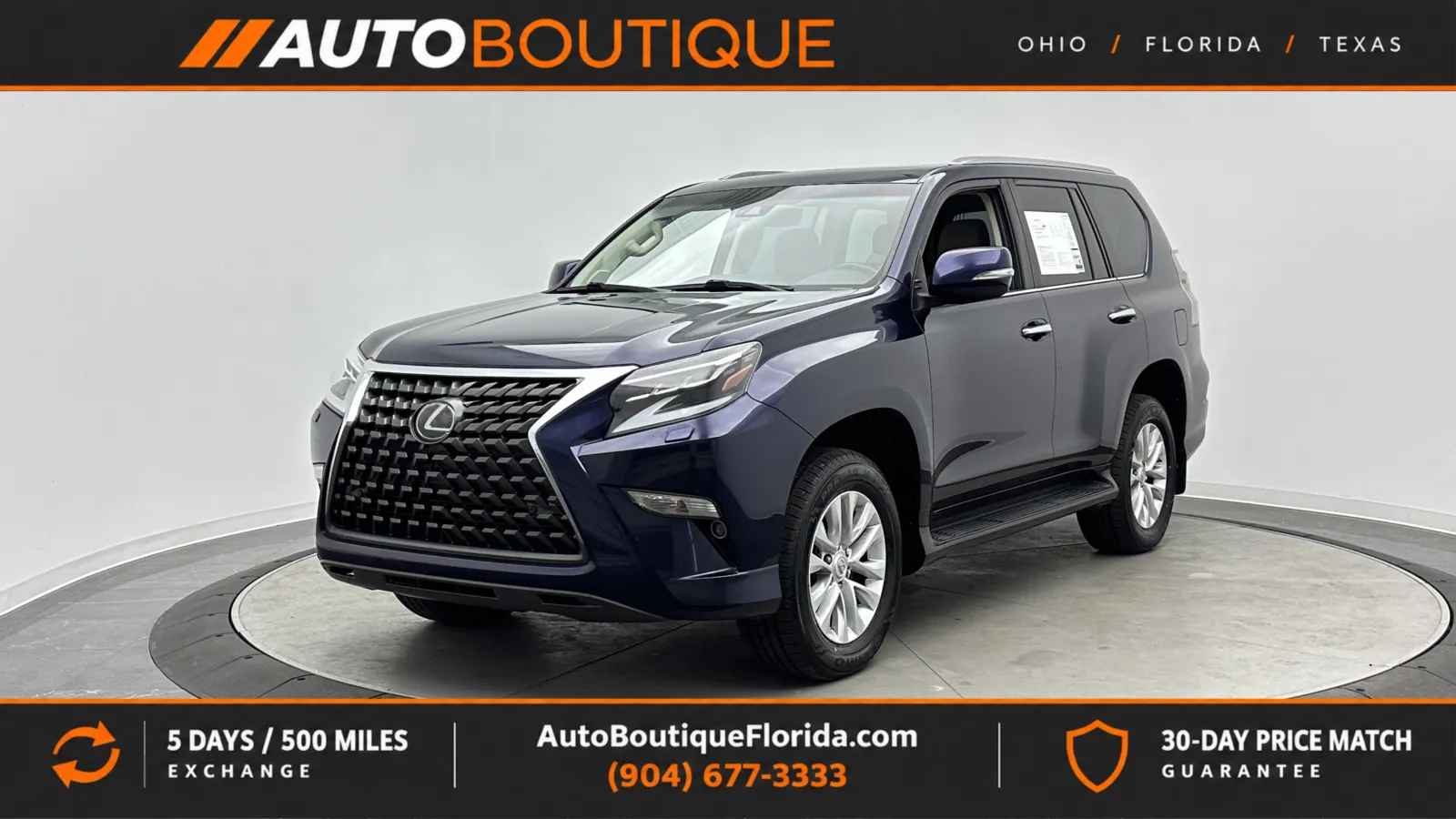 Blue 2021 Lexus GX 460 Premium for sale in Jacksonville, FL