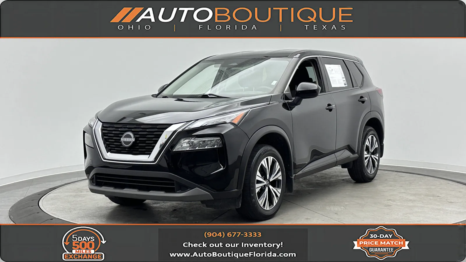 Black 2023 Nissan Rogue SV for sale in Jacksonville, FL