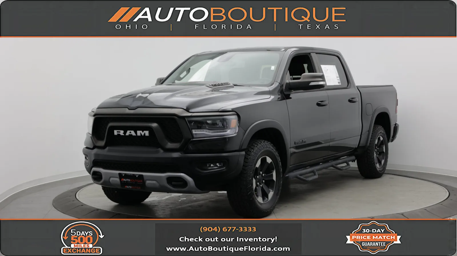 Black 2019 Ram 1500 Rebel for sale in Jacksonville, FL