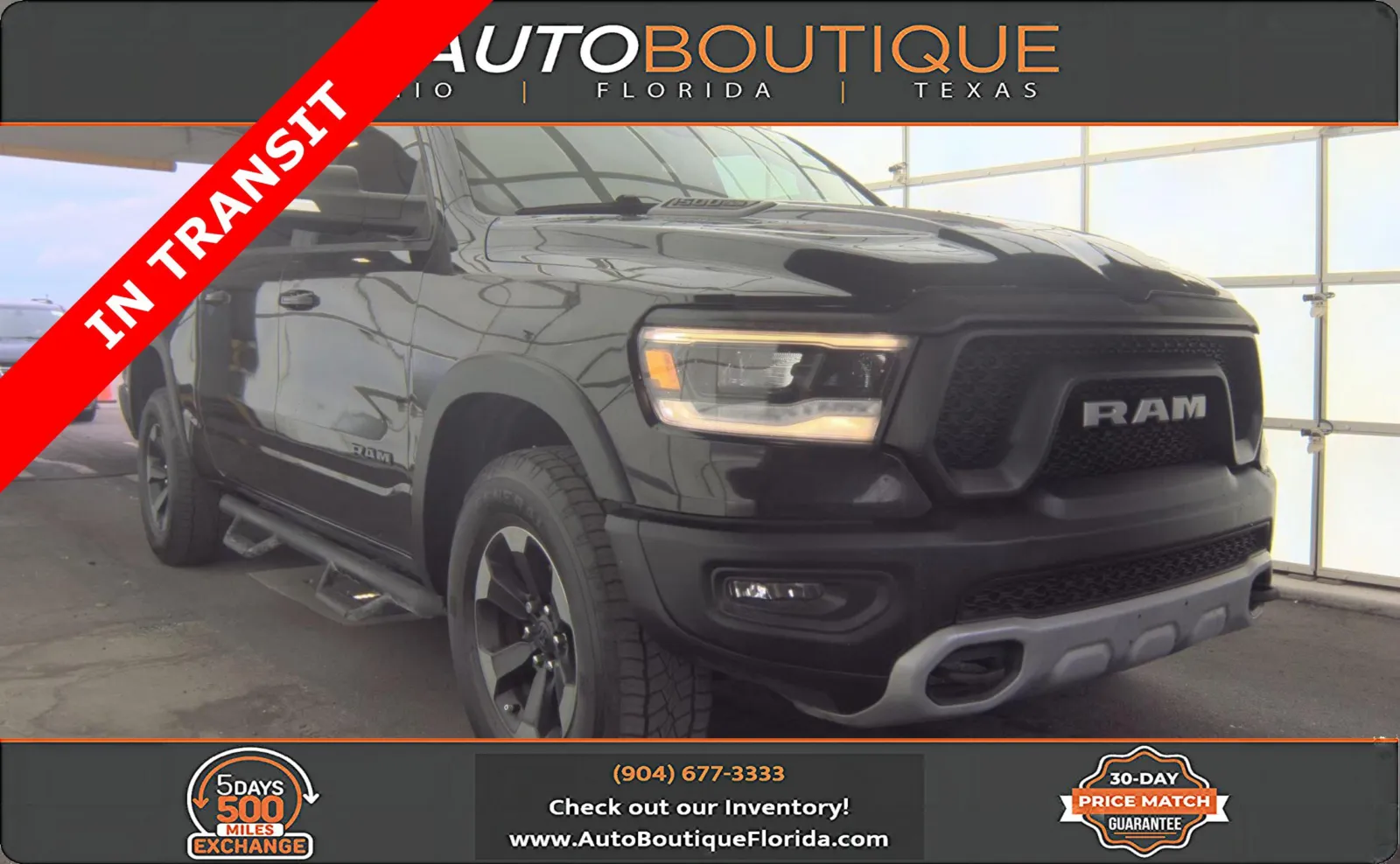 Black 2019 Ram 1500 Rebel for sale in Jacksonville, FL