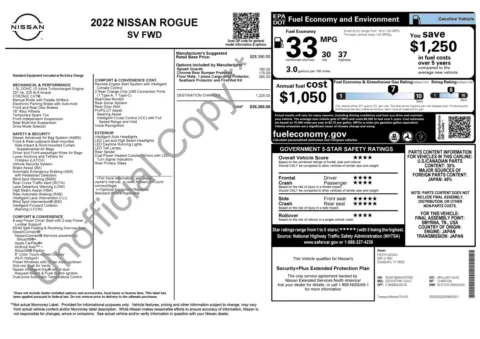 Photos of 2022 Nissan Rogue SV for sale in Jacksonville, FL at Auto Boutique Florida