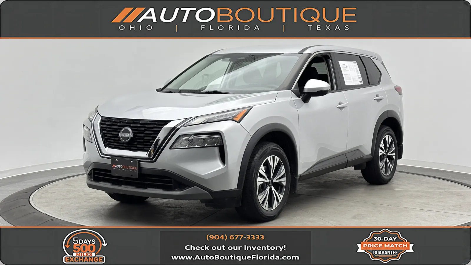 Silver 2022 Nissan Rogue SV for sale in Jacksonville, FL