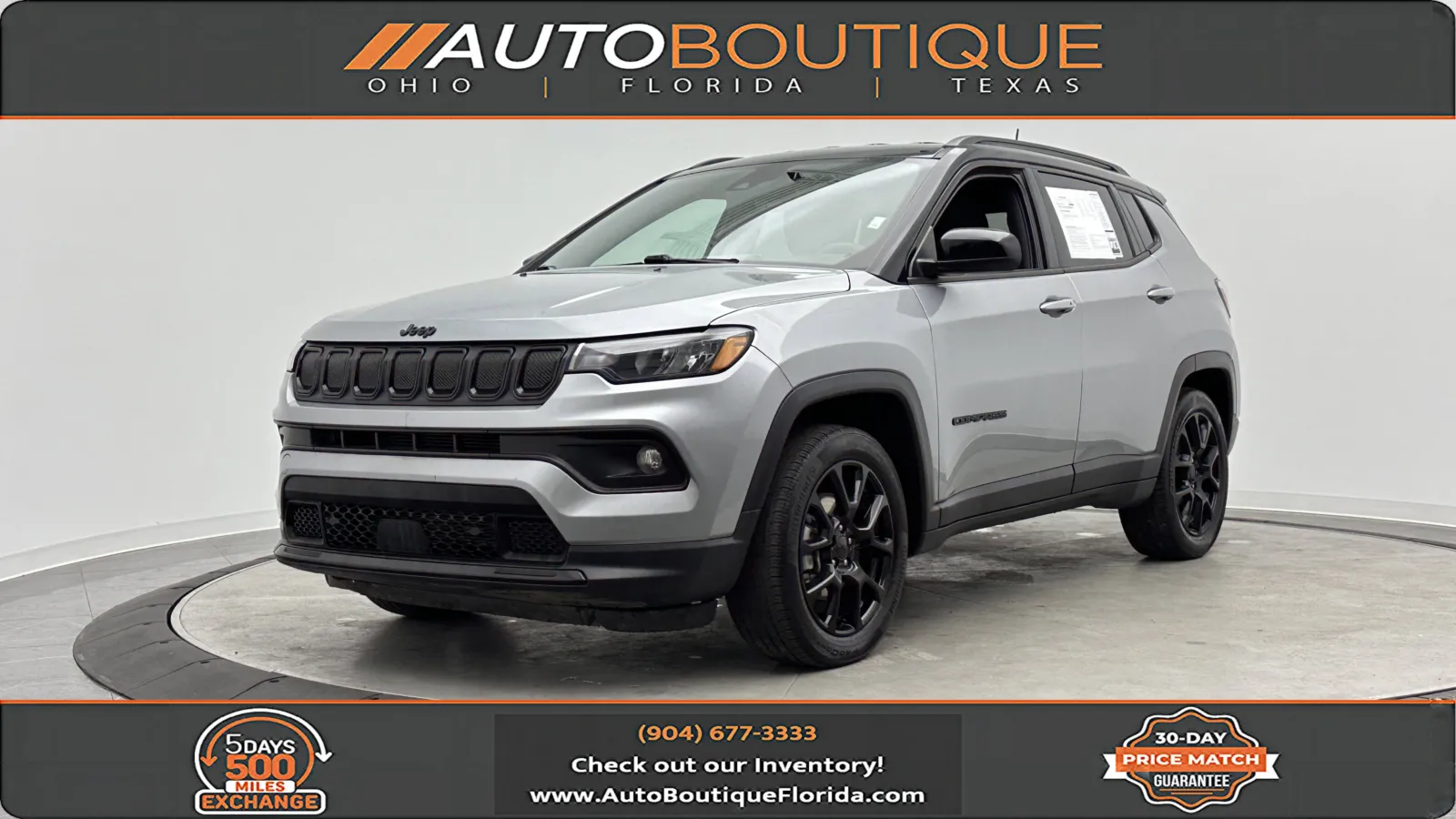 Silver 2022 Jeep Compass Altitude for sale in Jacksonville, FL
