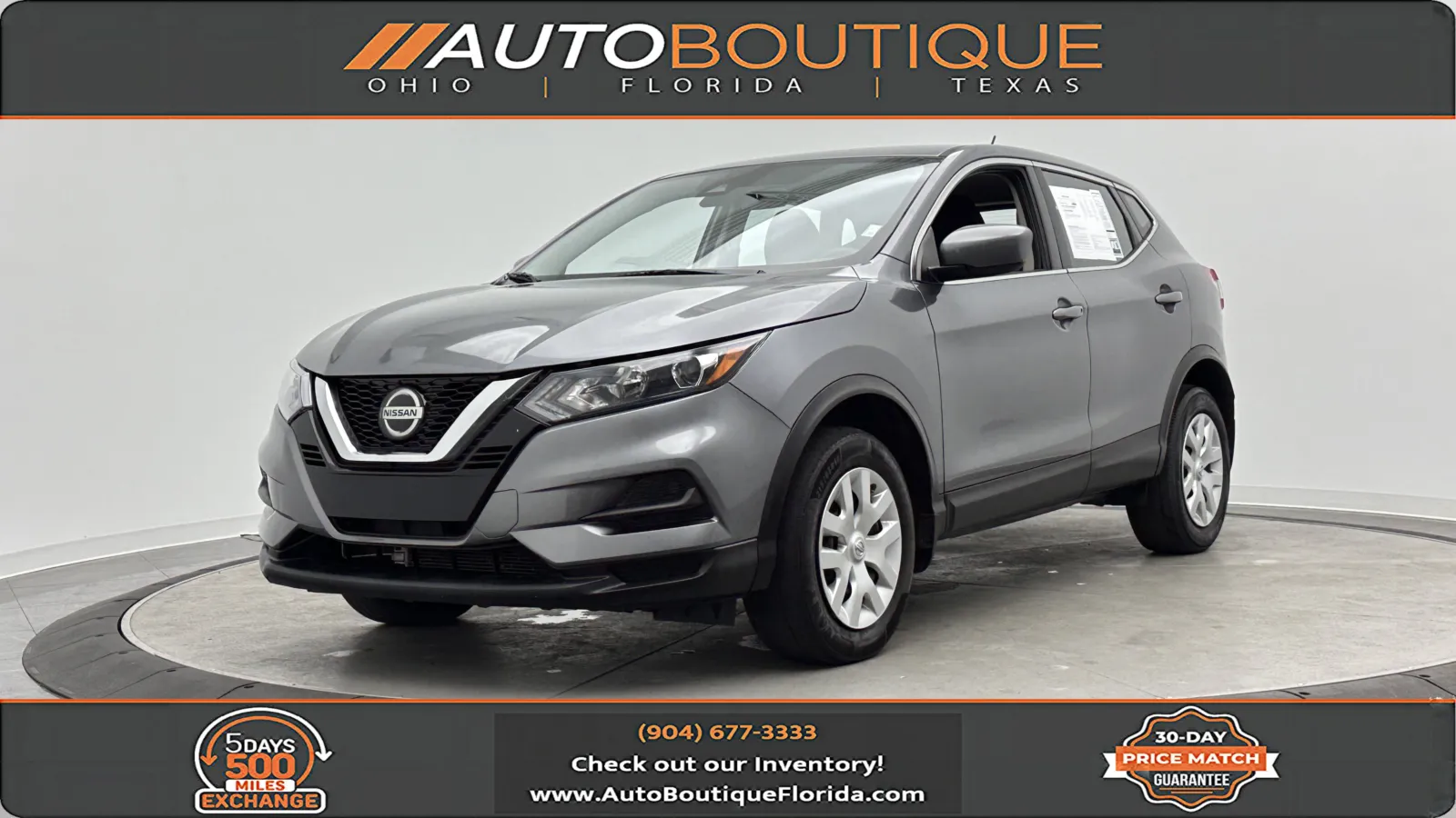 Gray 2020 Nissan Rogue Sport S for sale in Jacksonville, FL