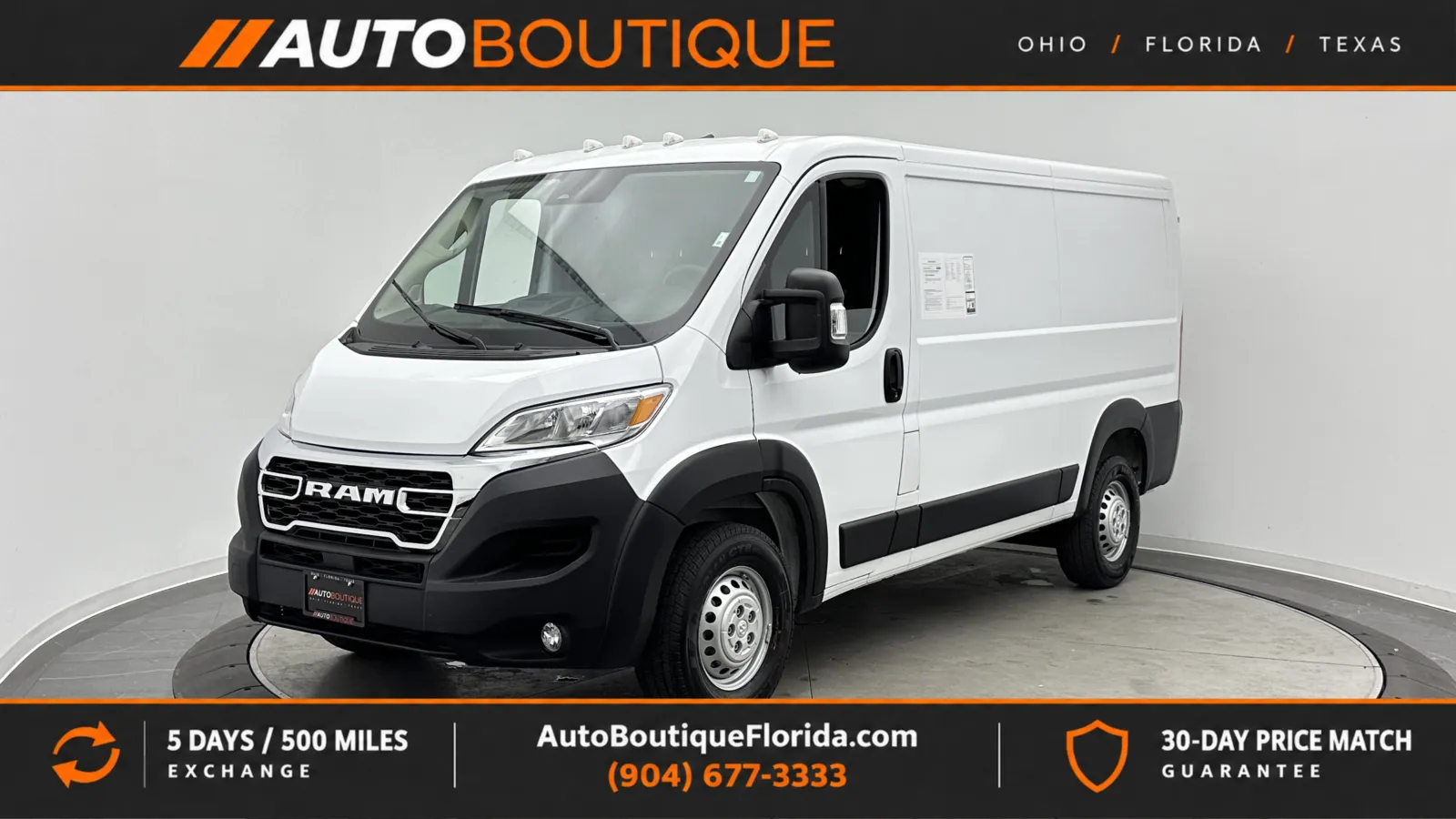 White 2026 Ram ProMaster Cargo Van Tradesman for sale in Jacksonville, FL
