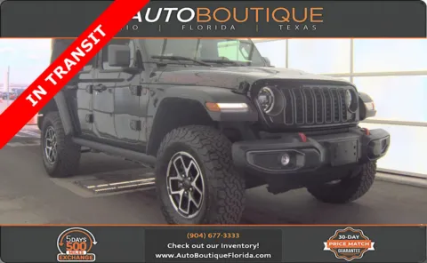 Black 2025 Jeep Wrangler Rubicon for sale in Jacksonville, FL