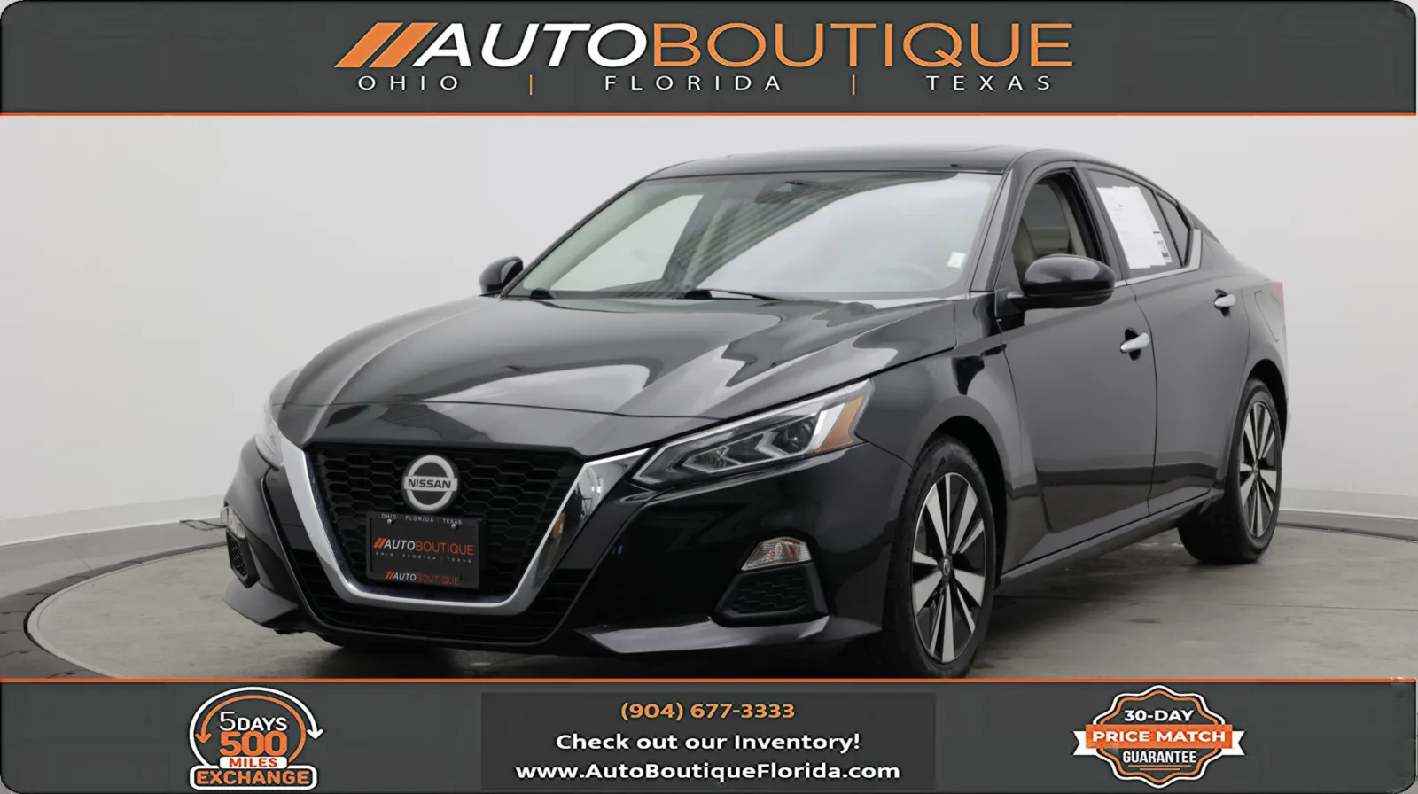 Black 2021 Nissan Altima 2.5 SV for sale in Jacksonville, FL