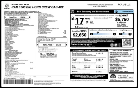 Photos of 2020 Ram 1500 Big Horn for sale in Jacksonville, FL at Auto Boutique Florida