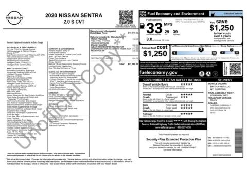 More photos of 2020 Nissan Sentra S at Auto Boutique Florida, FL
