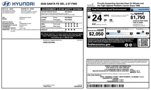 More photos of 2026 Hyundai Santa Fe SEL at Auto Boutique Florida, FL