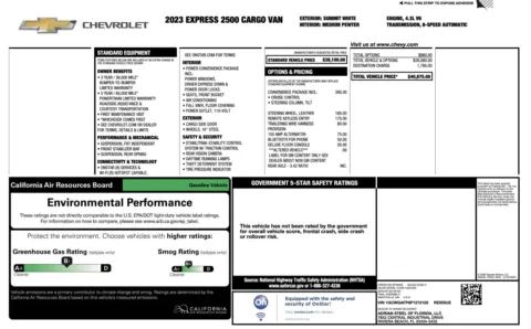 More photos of 2023 Chevrolet Express Cargo Van 2500 at Auto Boutique Florida, FL