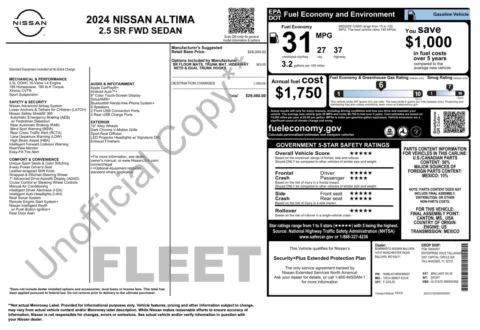 More photos of 2024 Nissan Altima 2.5 SR at Auto Boutique Florida, FL