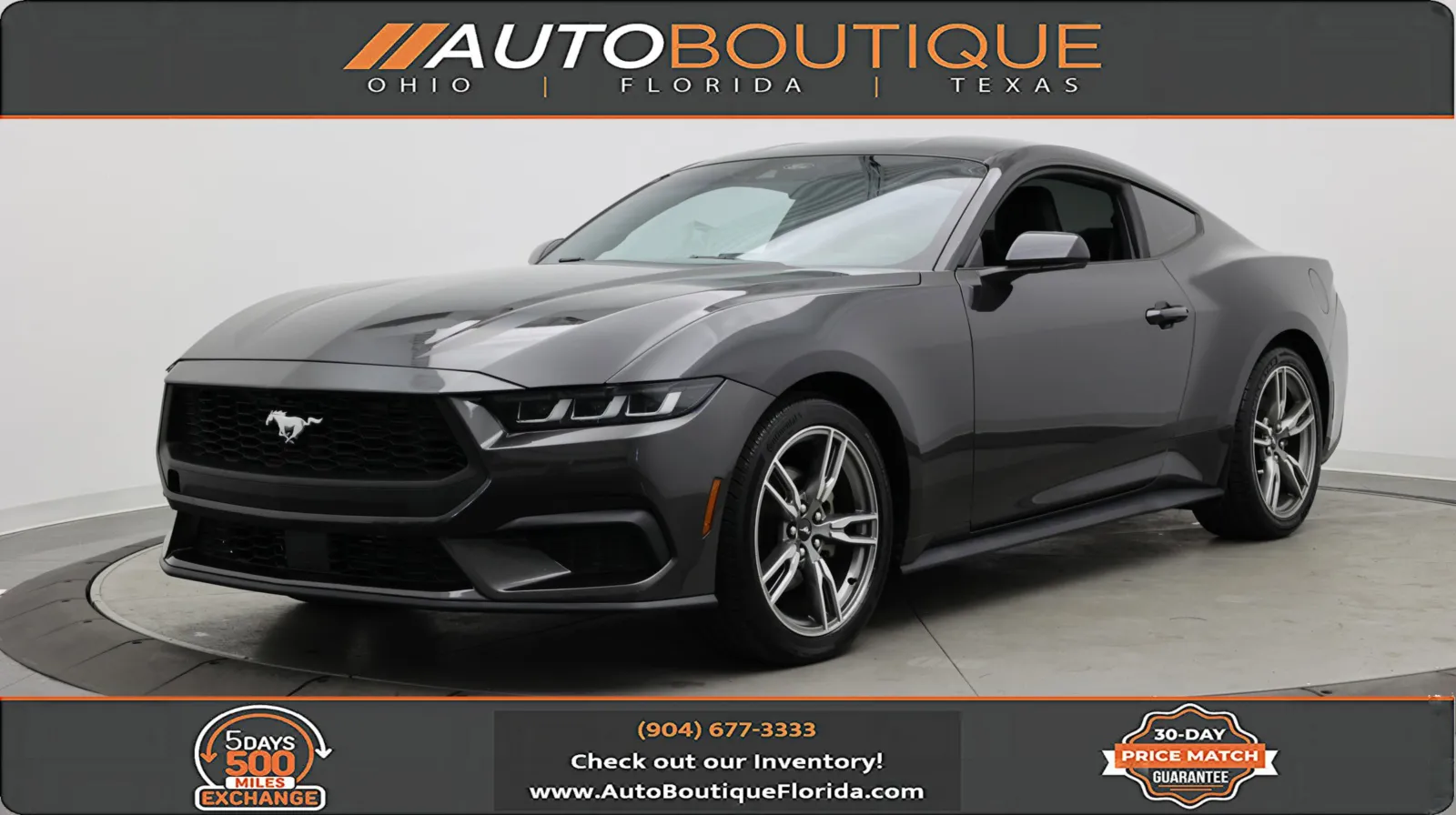 Gray 2024 Ford Mustang EcoBoost for sale in Jacksonville, FL