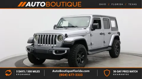 Silver 2020 Jeep Wrangler Unlimited Sahara for sale in Jacksonville, FL