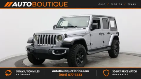 Silver 2020 Jeep Wrangler Unlimited Sahara for sale in Jacksonville, FL