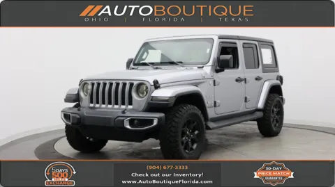 Silver 2020 Jeep Wrangler Unlimited Sahara for sale in Jacksonville, FL