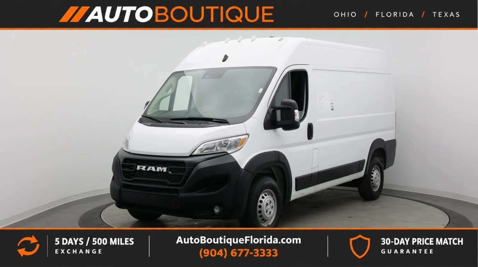 White 2024 Ram ProMaster Cargo Van Tradesman for sale in Jacksonville, FL