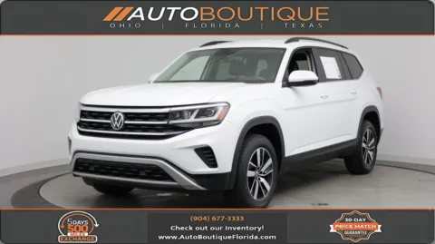 White 2021 Volkswagen Atlas 2.0T SE for sale in Jacksonville, FL