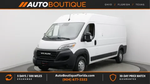 White 2023 Ram ProMaster Cargo Van 2500 159 WB for sale in Jacksonville, FL