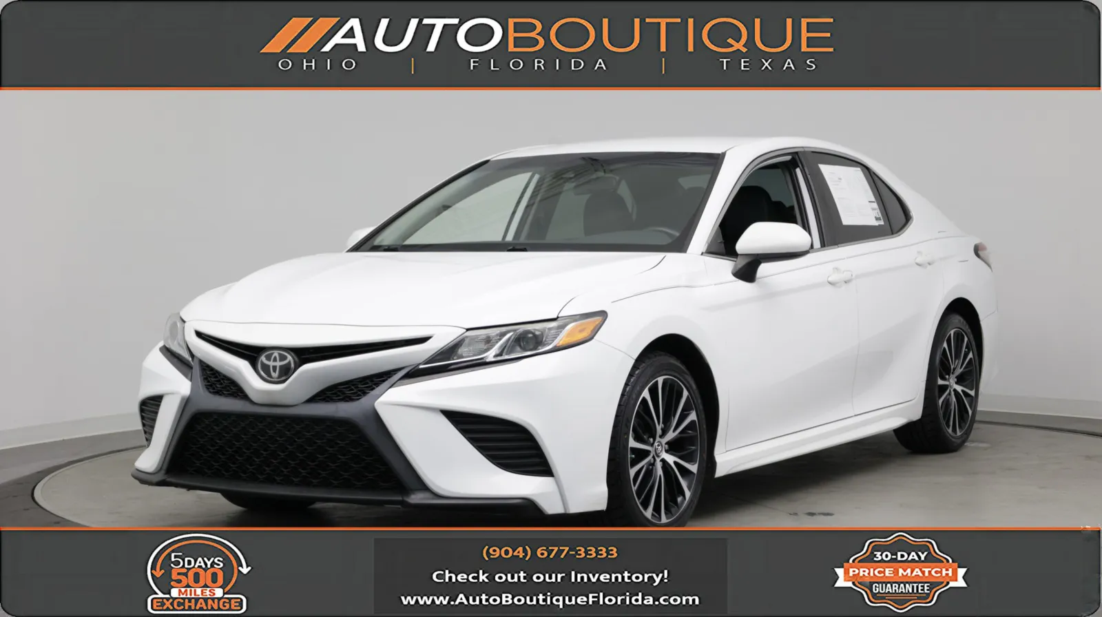 White 2019 Toyota Camry SE for sale in Jacksonville, FL
