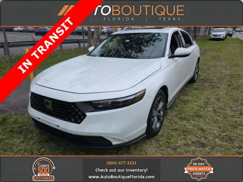 White 2023 Honda Accord Sedan EX for sale in Jacksonville, FL