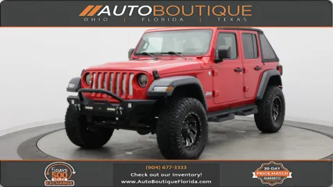 Red 2018 Jeep Wrangler Unlimited Sport S for sale in Jacksonville, FL