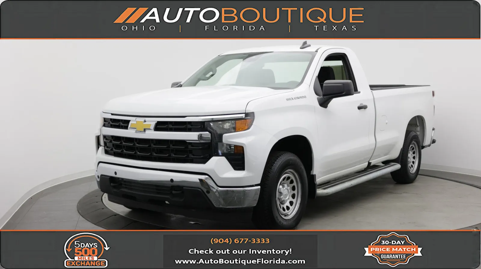 White 2024 Chevrolet Silverado 1500 Work Truck for sale in Jacksonville, FL