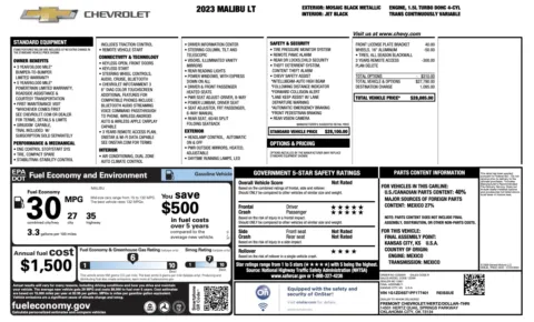 More photos of 2023 Chevrolet Malibu LT at Auto Boutique Florida, FL