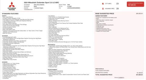 More photos of 2024 Mitsubishi Outlander Sport ES at Auto Boutique Florida, FL