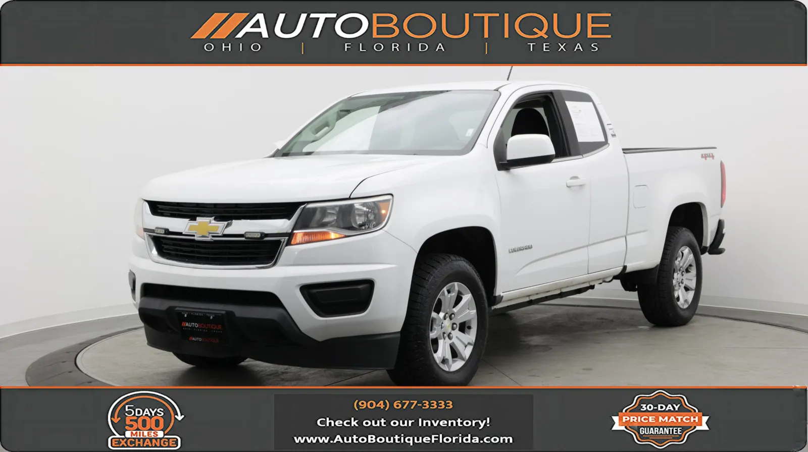 White 2020 Chevrolet Colorado 4WD LT for sale in Jacksonville, FL