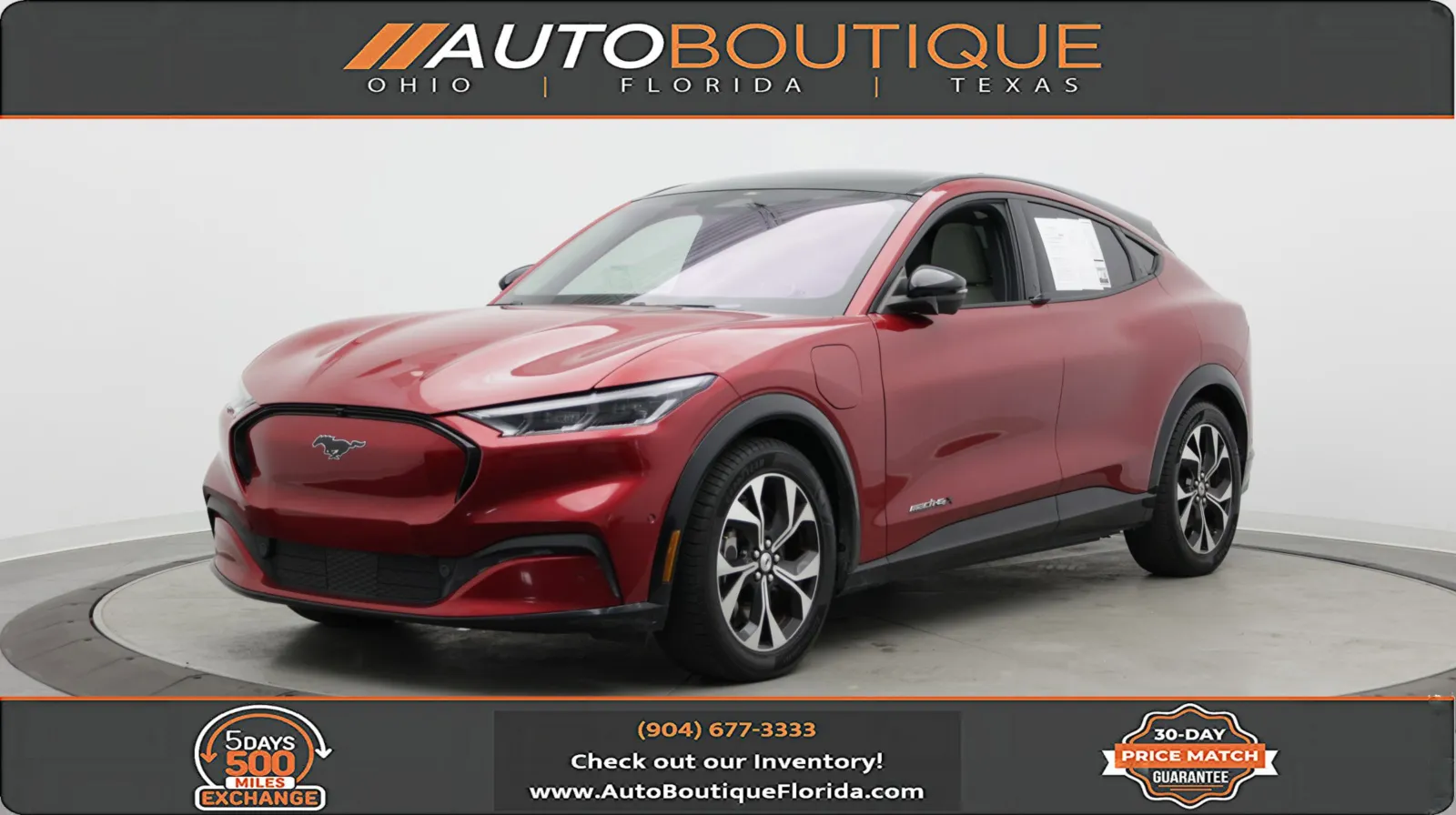 Red 2021 Ford Mustang Mach-E Premium for sale in Jacksonville, FL