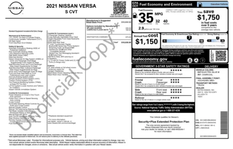 More photos of 2021 Nissan Versa S at Auto Boutique Florida, FL