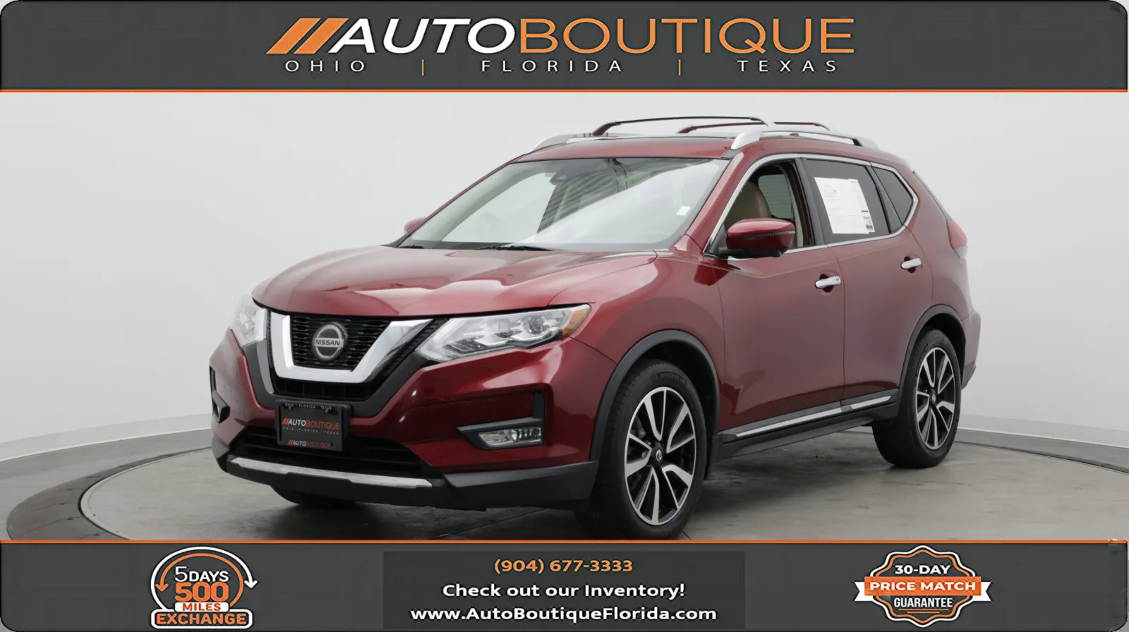 Red 2019 Nissan Rogue SL for sale in Jacksonville, FL