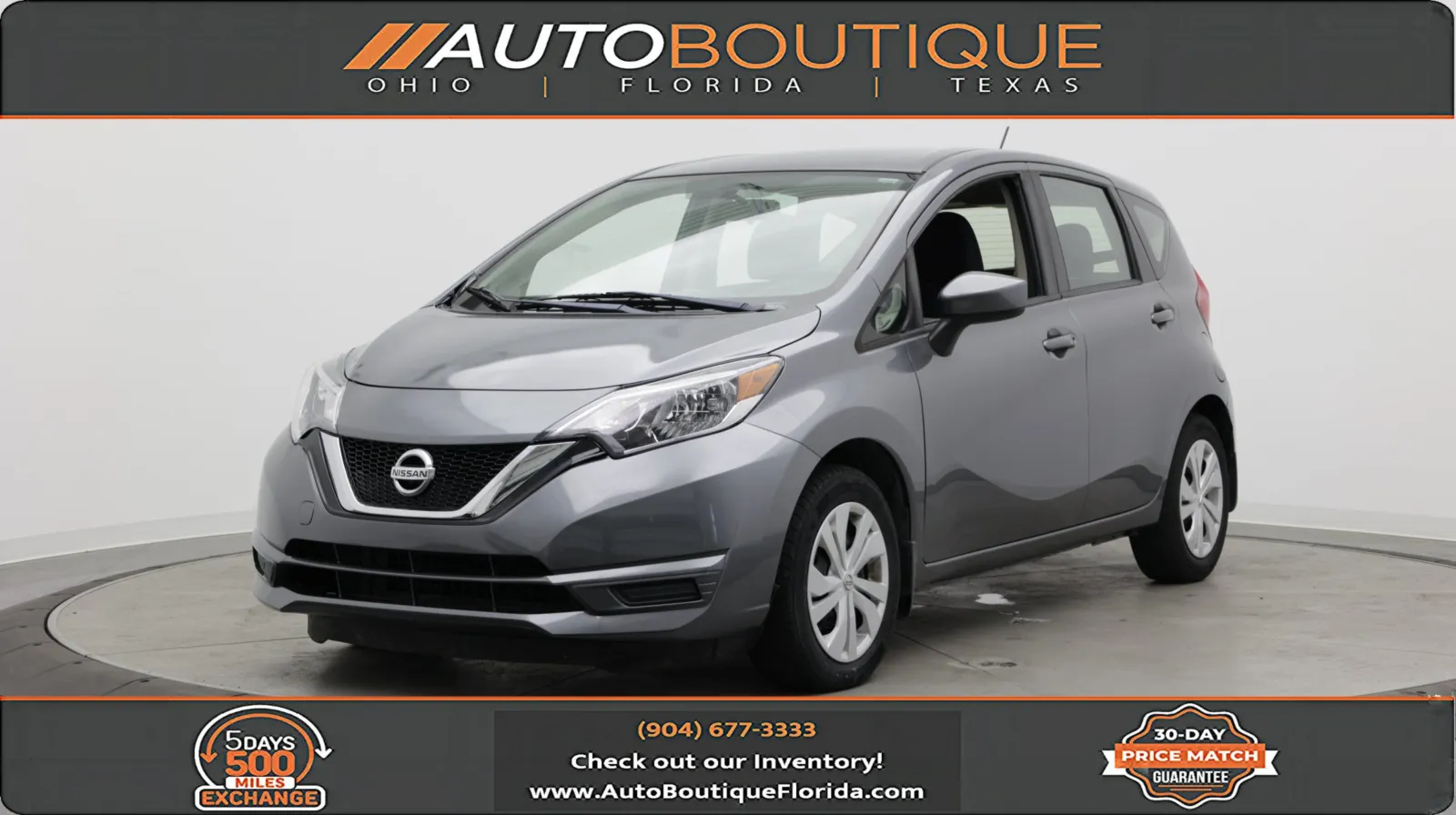 Gray 2018 Nissan Versa Note SV for sale in Jacksonville, FL