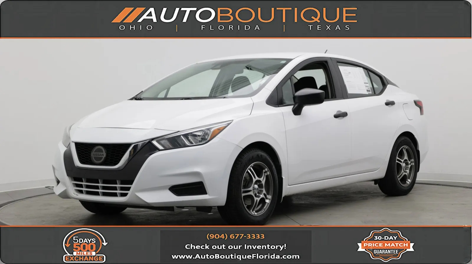 White 2020 Nissan Versa S for sale in Jacksonville, FL