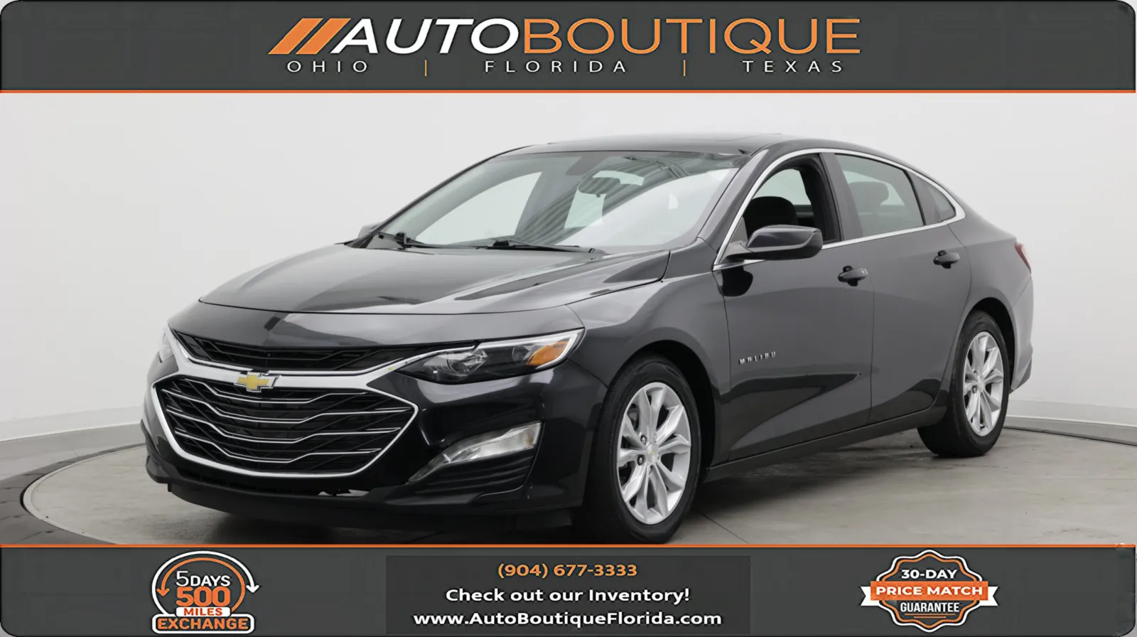 Black 2021 Chevrolet Malibu LT for sale in Jacksonville, FL