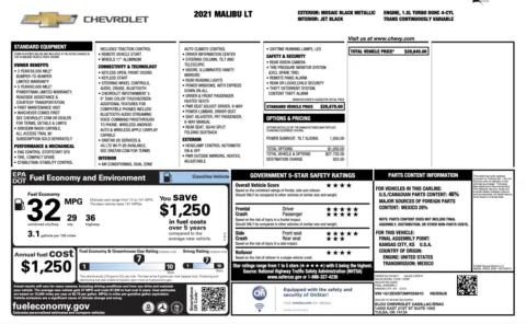 More photos of 2021 Chevrolet Malibu LT at Auto Boutique Florida, FL