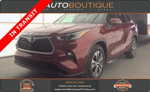Red 2022 Toyota Highlander XLE for sale in Jacksonville, FL