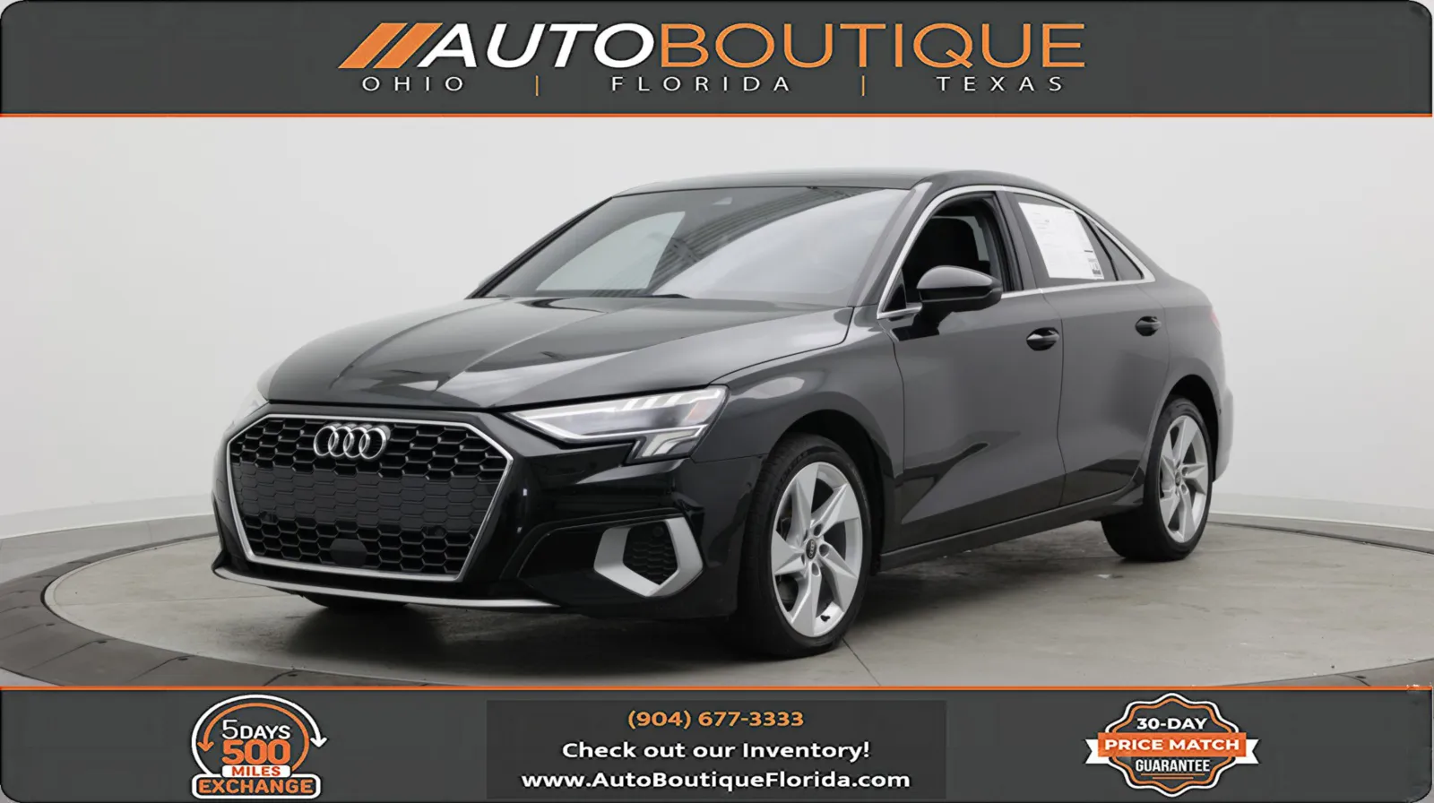 Black 2023 Audi A3 Premium Plus for sale in Jacksonville, FL