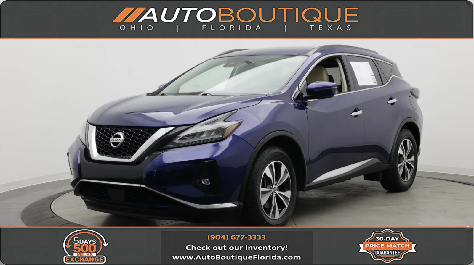 Blue 2022 Nissan Murano SV for sale in Jacksonville, FL